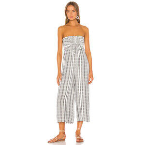 L*SPACE Strapless Wide Leg Jumpsuit In Stripe size XS fits XXS $180 ( big girl)